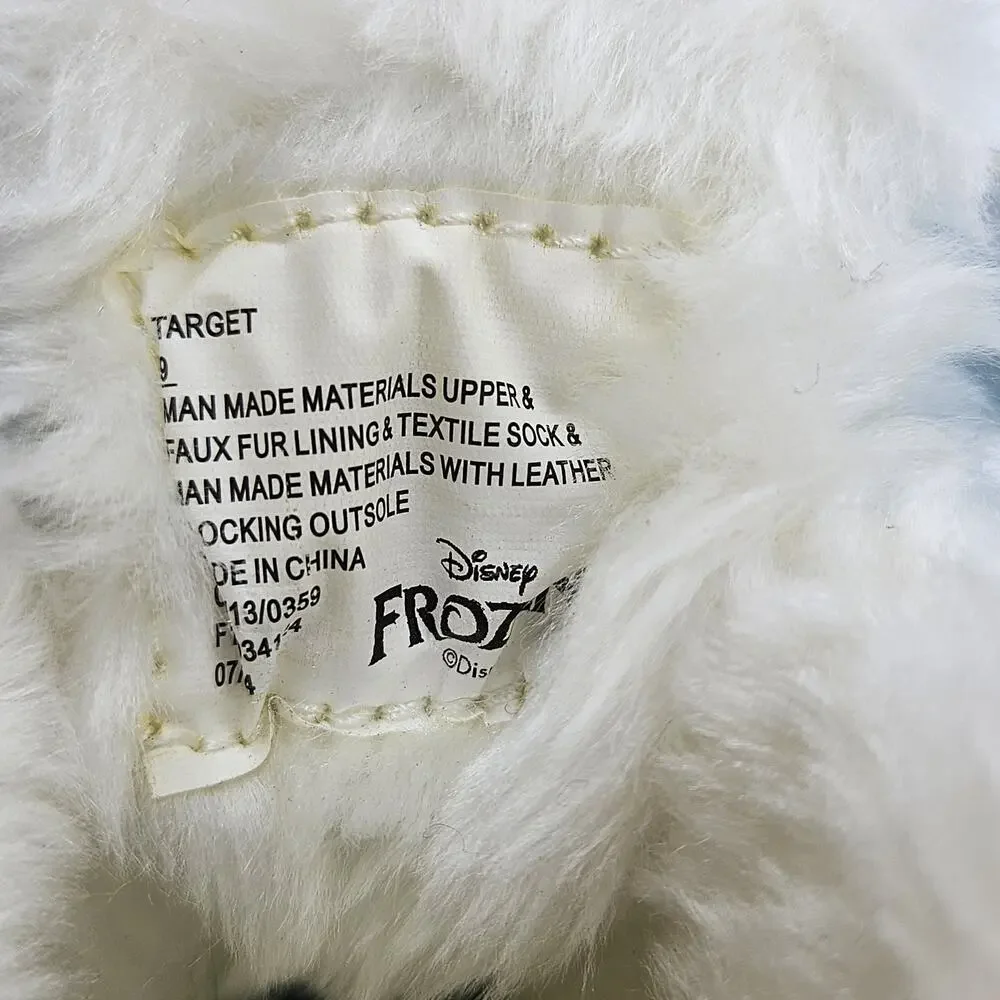Disney Frozen Toddler Girls Size 9 Winter Snow Boots Light-Up Fuzzy Inside
